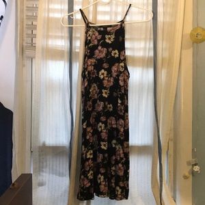 Square neck floral forever 21 dress mini black